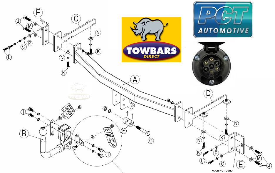 Detachable Swan Neck Towbar for BMW 3 Series E90 Saloon ... bmw 3 series tow bar wiring diagram 
